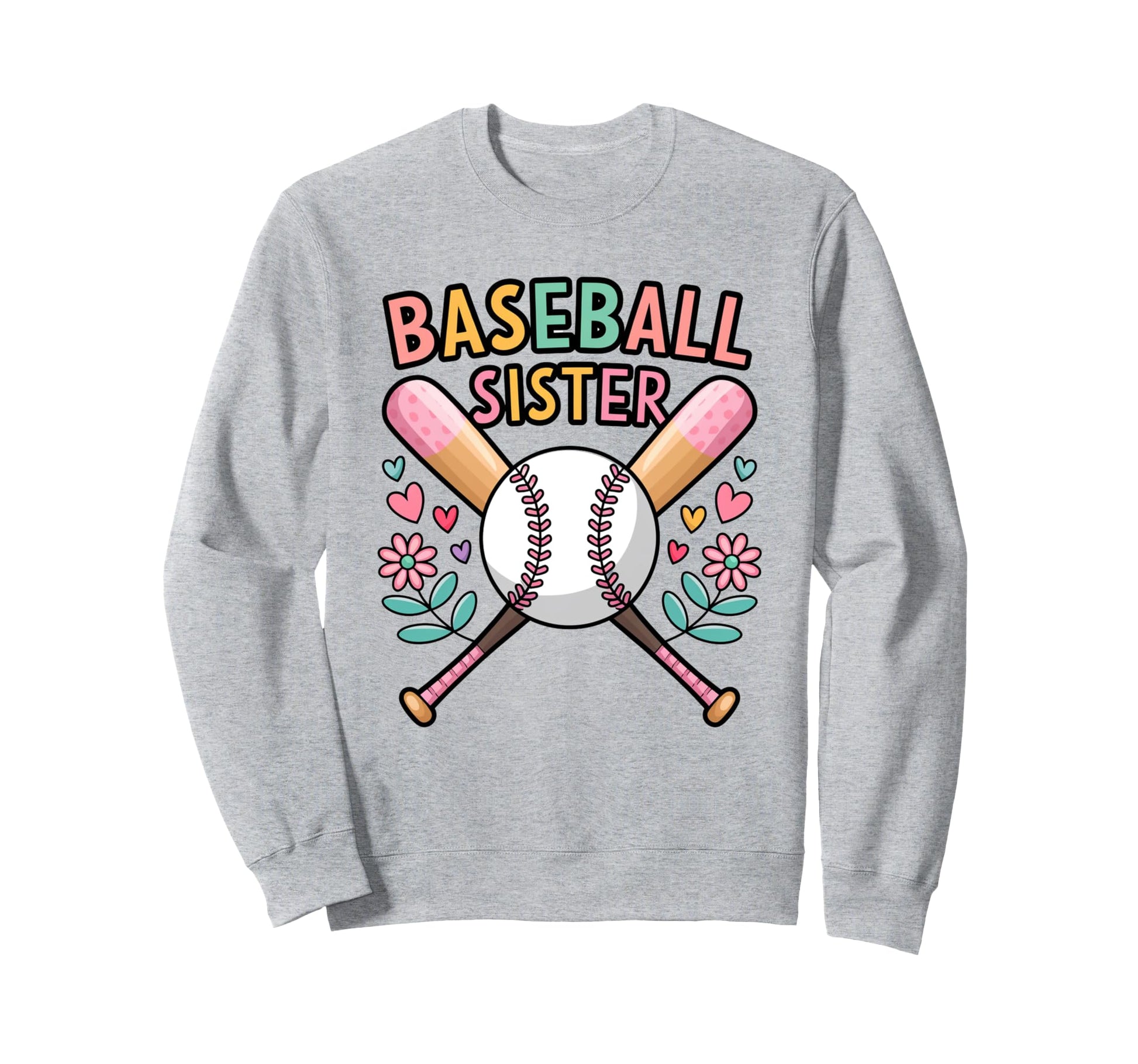 Baseball Sister Family Matching Sweatshirt - Trendy Graphic Unisex - T-Shirt, Sweatshirt, Hoodie