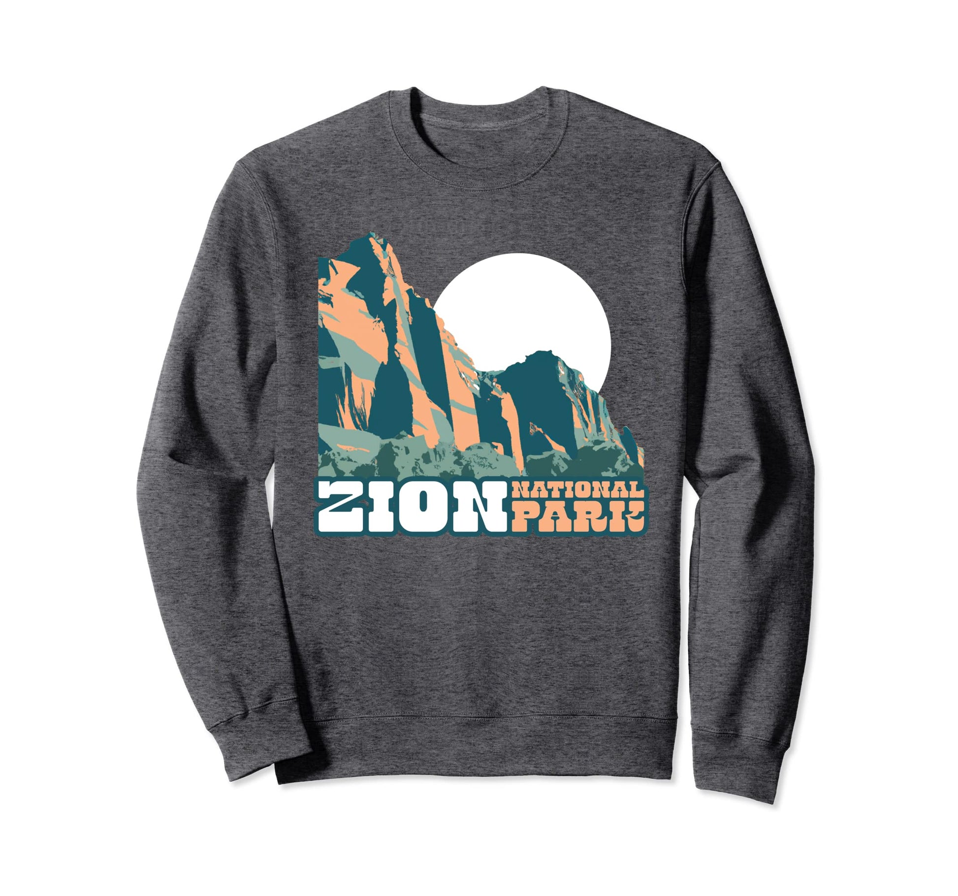 Zion National Park Wpa Utah Sweatshirt - Casual Everyday Wear Men Women - T-Shirt, Sweatshirt, Hoodie