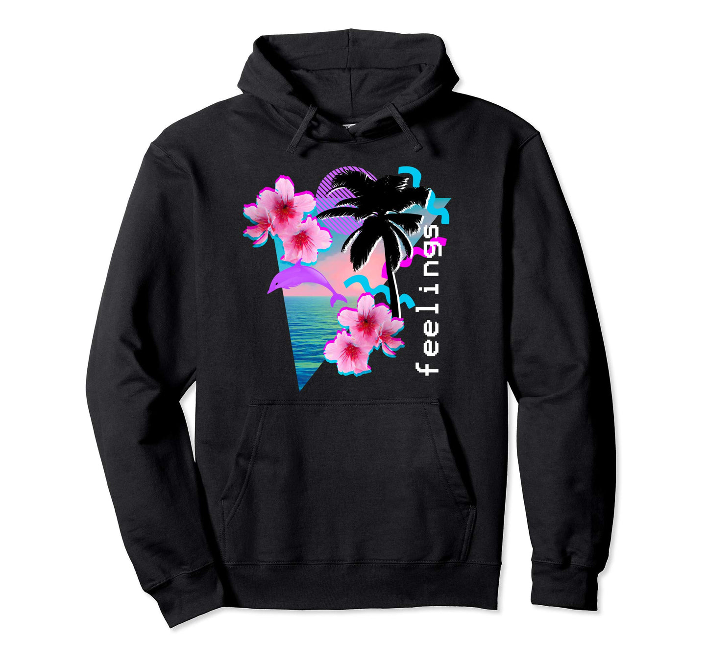Vaporwave Aesthetic 90S Japanese Hoodie - Aesthetic Graphic for Adults - T-Shirt, Sweatshirt, Hoodie