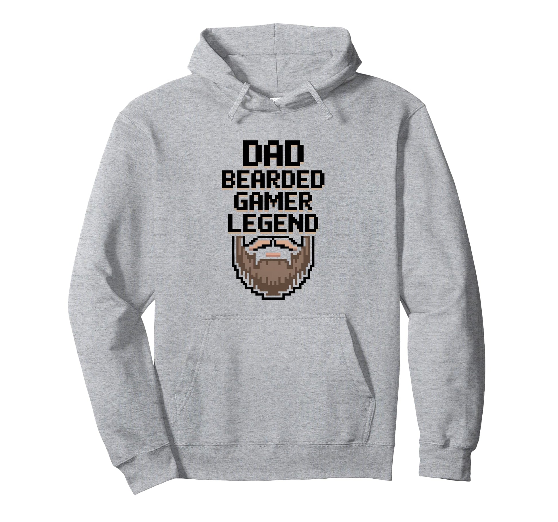Funny Bearded Gamer Dad Gaming Dad Beard Hoodie - Unique Graphic Men Women - T-Shirt, Sweatshirt, Hoodie