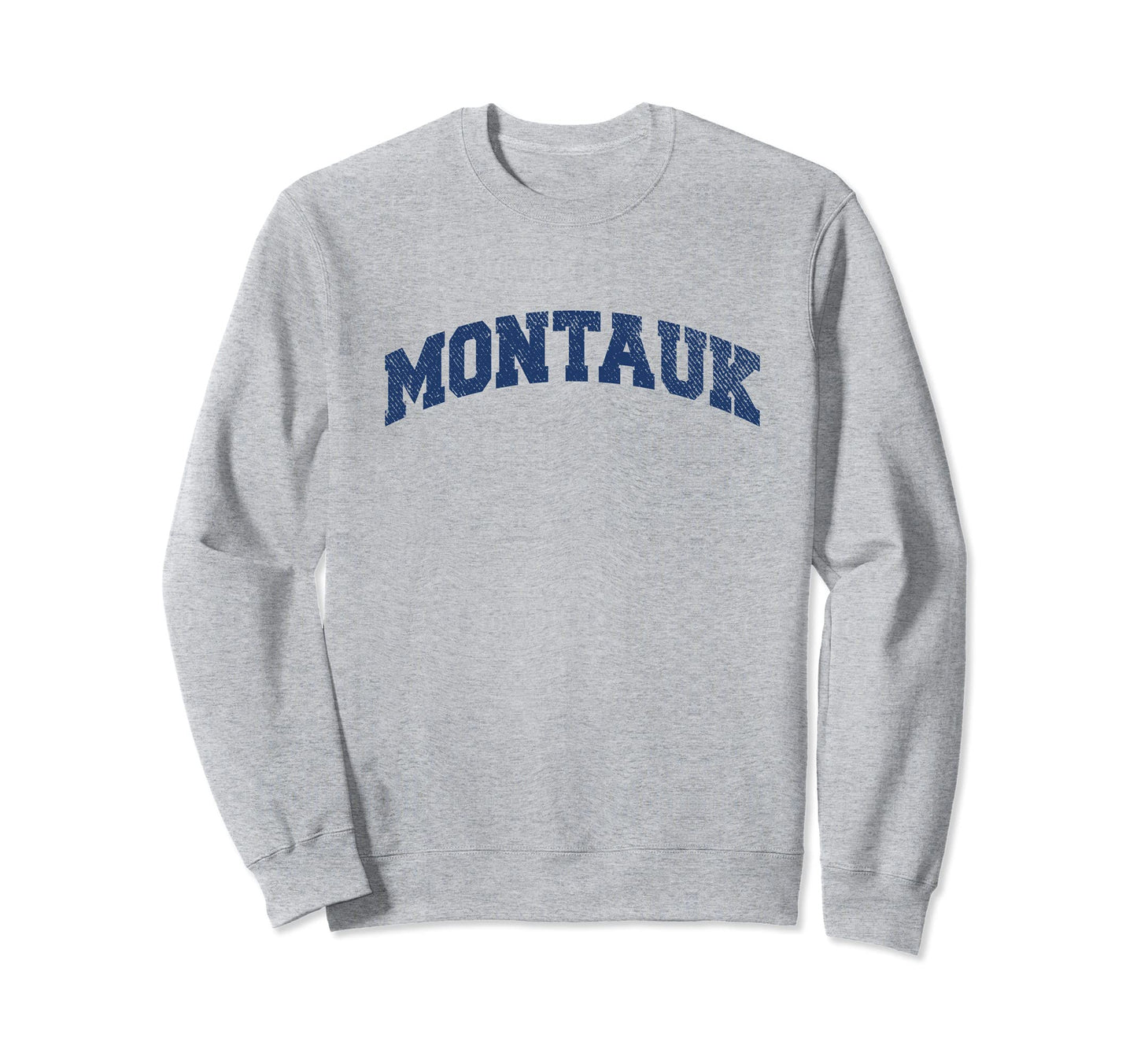 Montauk New York Varsity Grey Sweatshirt - Streetwear Style Men Women - T-Shirt, Sweatshirt, Hoodie