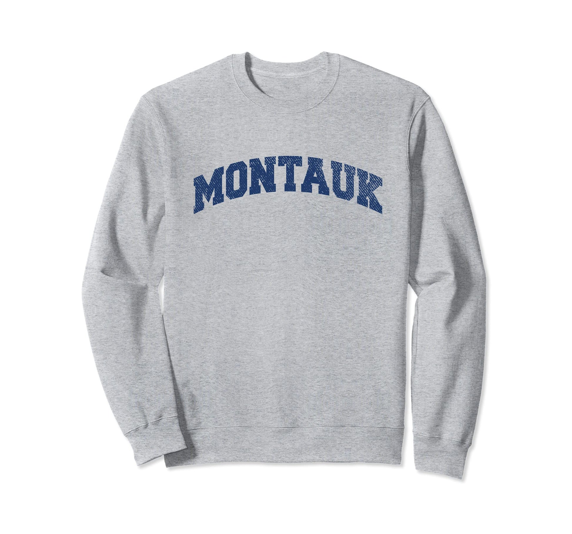 Montauk New York Varsity Grey Sweatshirt - Streetwear Style Men Women - T-Shirt, Sweatshirt, Hoodie