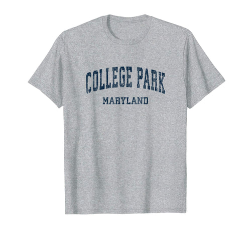 College Park Maryland Md Varsity Sports T-Shirt - Minimalist Print Unisex - T-Shirt, Sweatshirt, Hoodie
