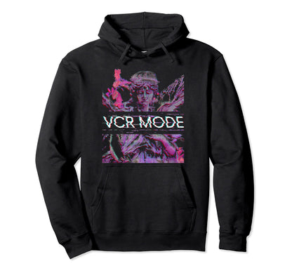Vaporwave Synthwave Angel Vcr Mode Hoodie - Novelty Apparel for Adults - T-Shirt, Sweatshirt, Hoodie