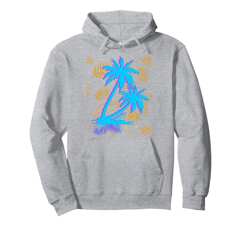 Vaporwave Aesthetic Tropical Summer Holiday Hoodie - Graphic Print Unisex - T-Shirt, Sweatshirt, Hoodie