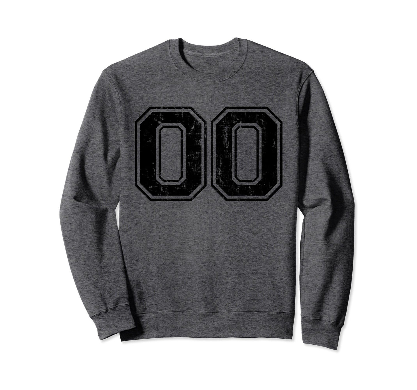 Number 00 Double Zero Varsity Sweatshirt - Aesthetic Graphic Unisex - T-Shirt, Sweatshirt, Hoodie
