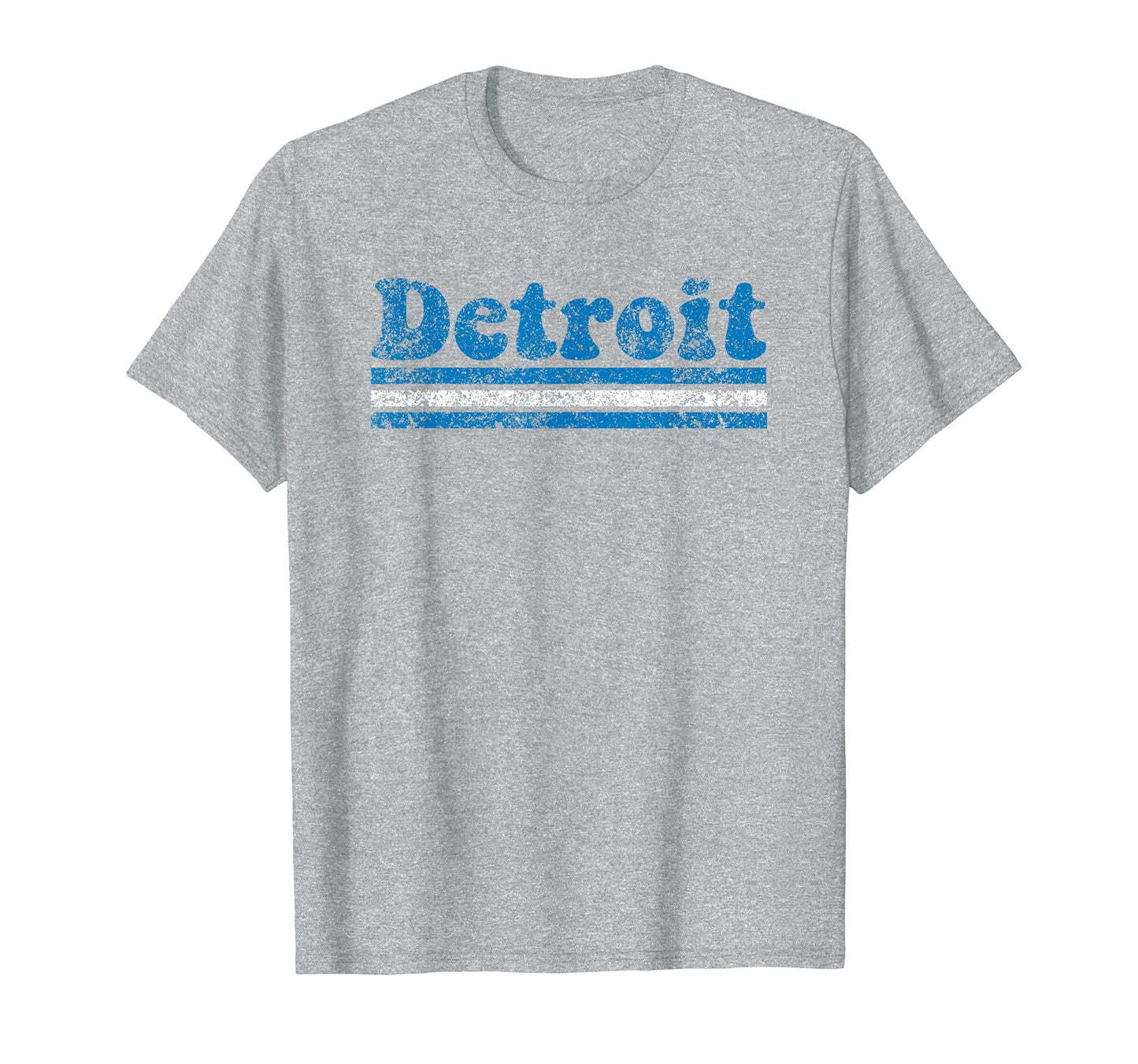 Detroit Michigan Weathered Stripe T-Shirt - Aesthetic Graphic for Adults - T-Shirt, Sweatshirt, Hoodie