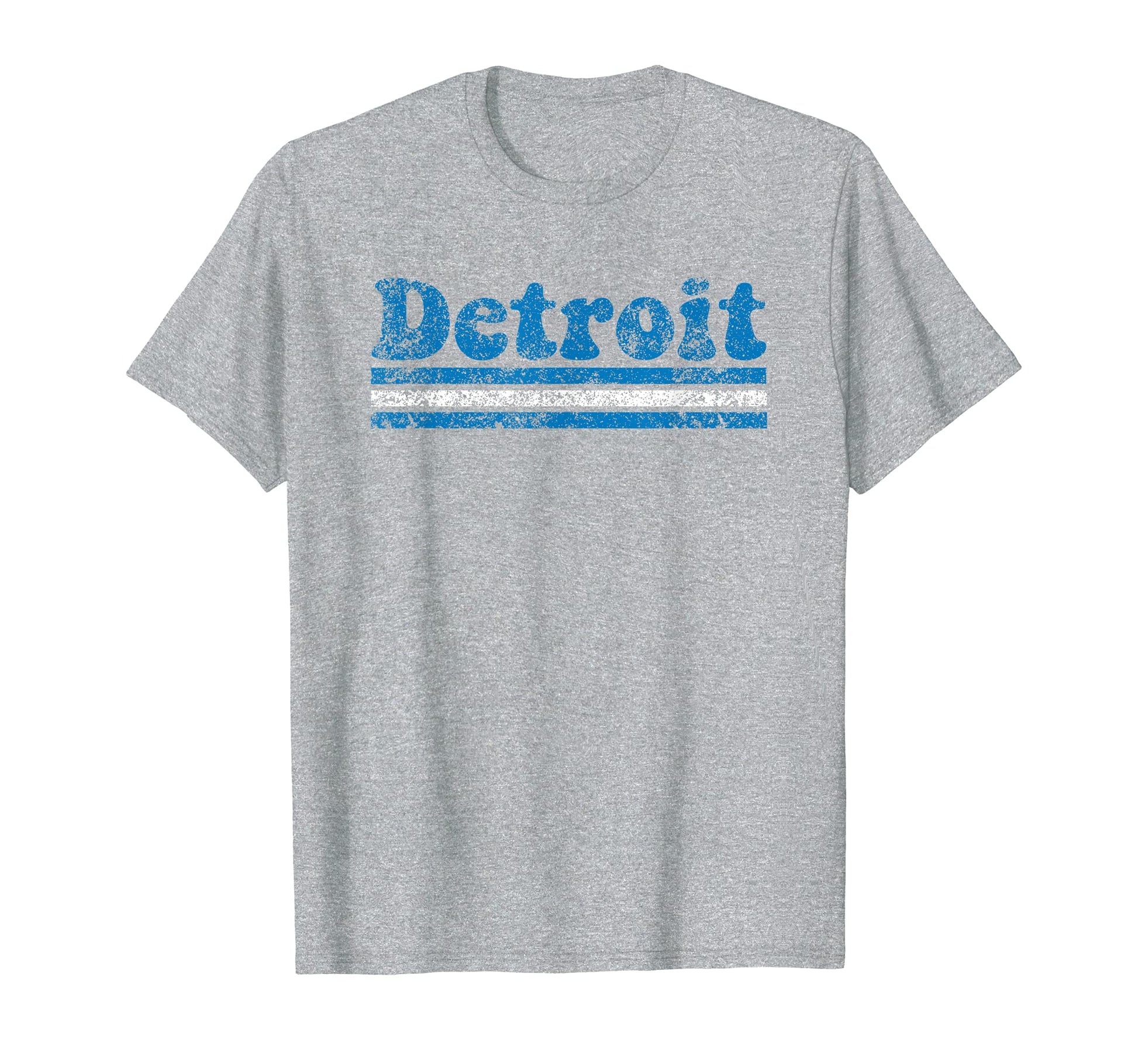 Detroit Michigan Weathered Stripe T-Shirt - Aesthetic Graphic for Adults - T-Shirt, Sweatshirt, Hoodie
