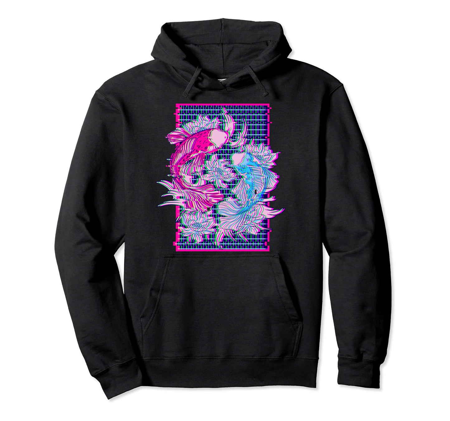 Koi Fish Koi Carp Japanese Vaporwave Hoodie - Graphic Print Unisex - T-Shirt, Sweatshirt, Hoodie
