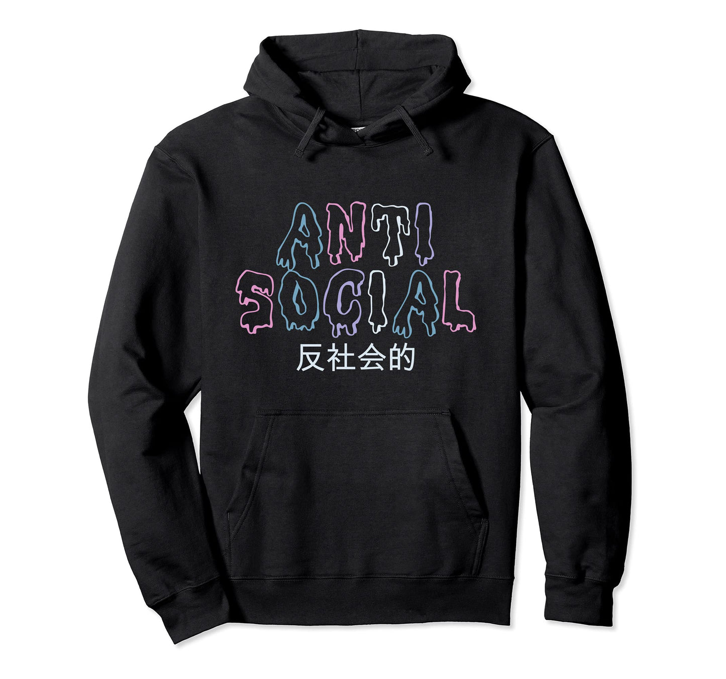 Anti Social Goth Vaporwave Aesthetic Hoodie - Streetwear Style Men Women - T-Shirt, Sweatshirt, Hoodie