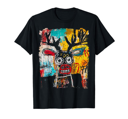 Pop Art Deer 90S Graffiti T-Shirt - Minimalist Print for Adults - T-Shirt, Sweatshirt, Hoodie