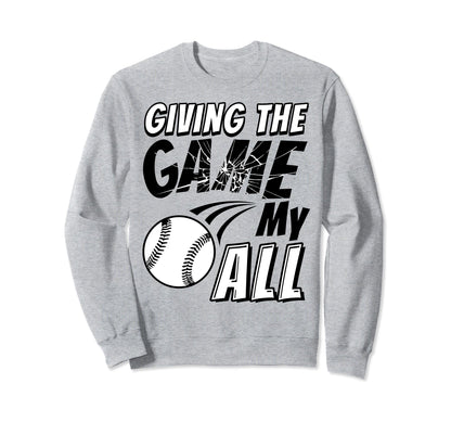 Baseball Brother Uncle Athlete Sweatshirt - Custom Art Print Men Women - T-Shirt, Sweatshirt, Hoodie