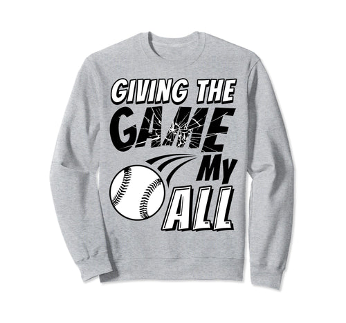 Baseball Brother Uncle Athlete Sweatshirt - Custom Art Print Men Women - T-Shirt, Sweatshirt, Hoodie