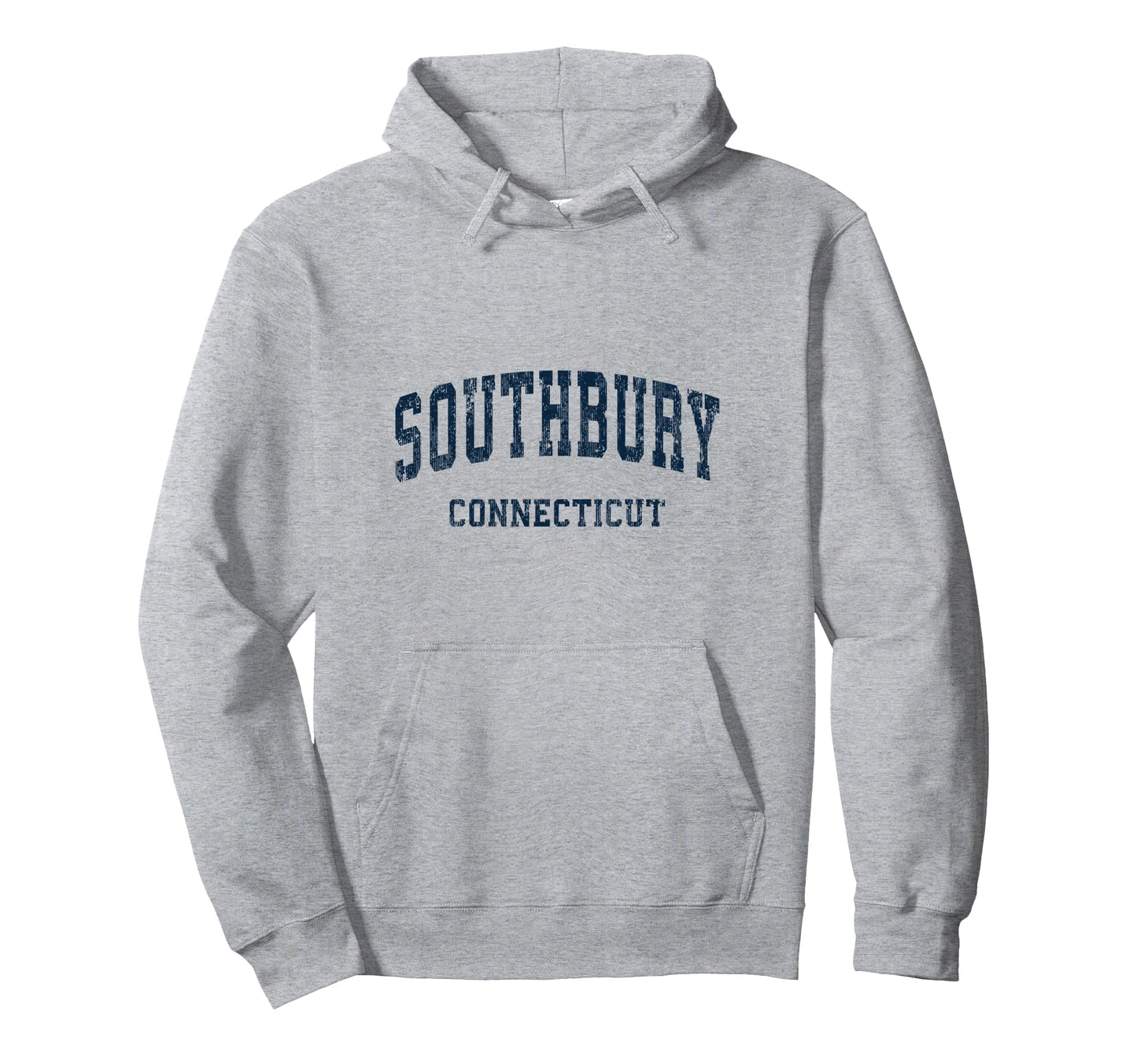 Southbury Connecticut Ct Varsity Sports Navy Hoodie - Trendy Graphic Unisex - T-Shirt, Sweatshirt, Hoodie
