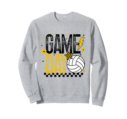 Volleyball Game Day Volleyball Mom Sweatshirt - Trendy Graphic Men Women - T-Shirt, Sweatshirt, Hoodie