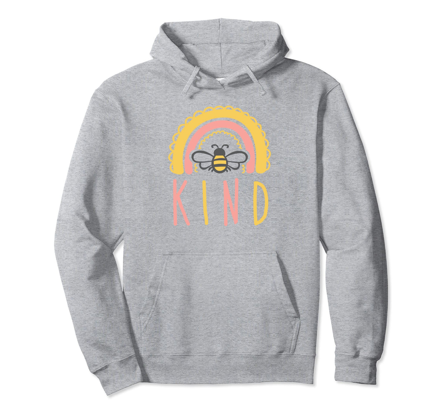 Be Kind Rainbow Inspirational Hoodie - Fun Novelty Design for Adults - T-Shirt, Sweatshirt, Hoodie
