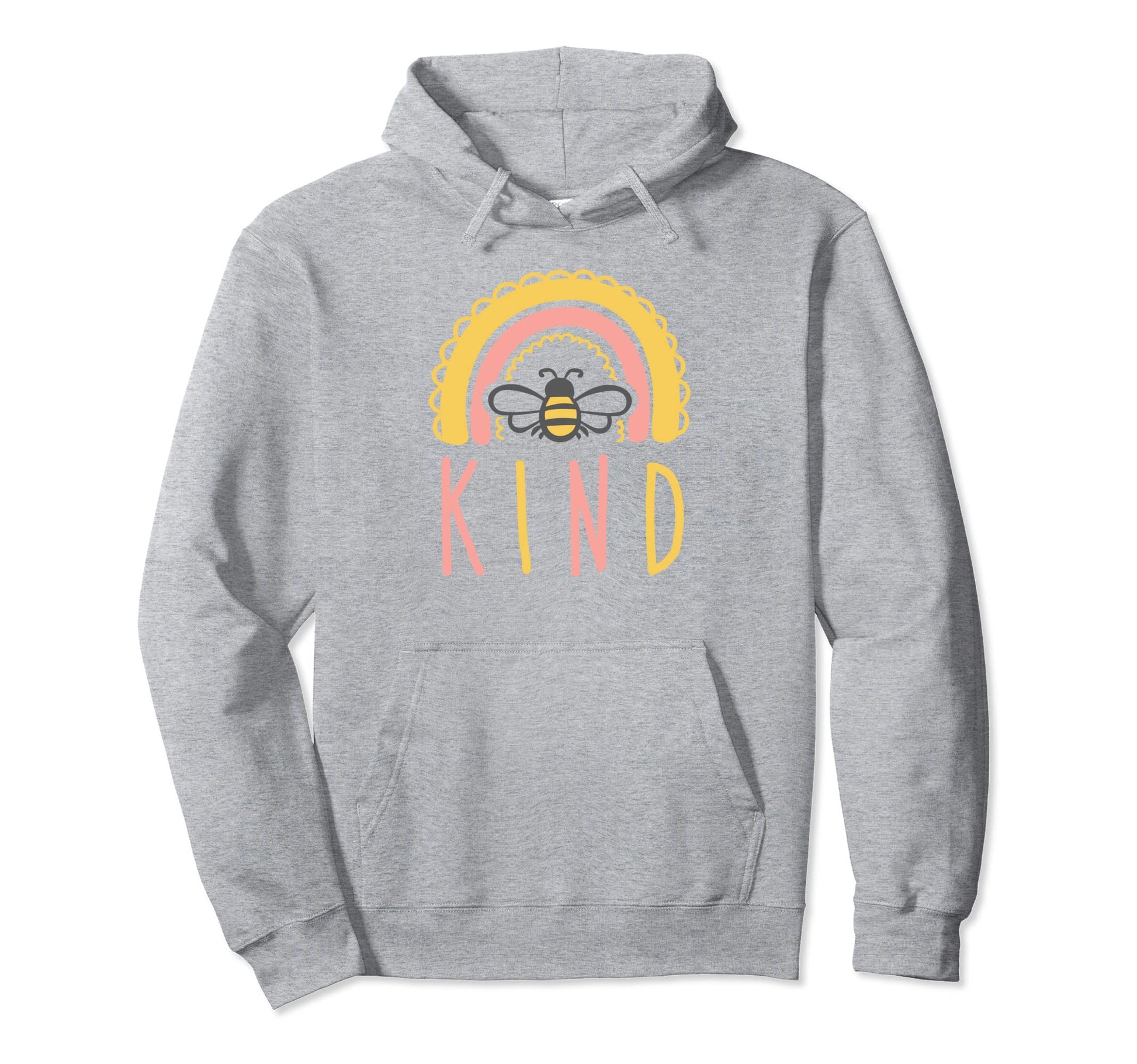 Be Kind Rainbow Inspirational Hoodie - Fun Novelty Design for Adults - T-Shirt, Sweatshirt, Hoodie
