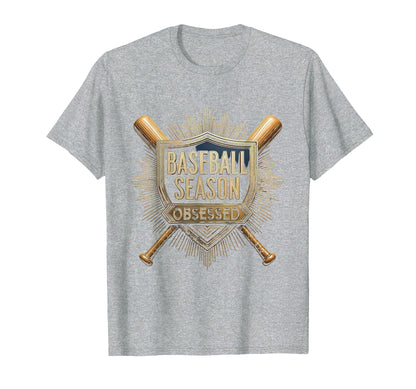 Baseball Mama Season Obsessed T-Shirt - Fun Novelty Design for Adults - T-Shirt, Sweatshirt, Hoodie