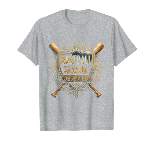 Baseball Mama Season Obsessed T-Shirt - Fun Novelty Design for Adults - T-Shirt, Sweatshirt, Hoodie