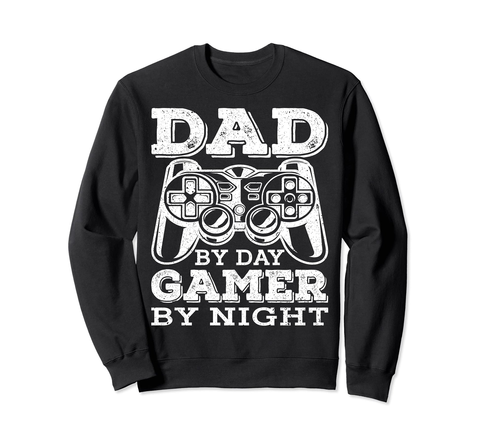 Dad Day Gamer Night Game Console Sweatshirt - Unique Graphic Men Women - T-Shirt, Sweatshirt, Hoodie