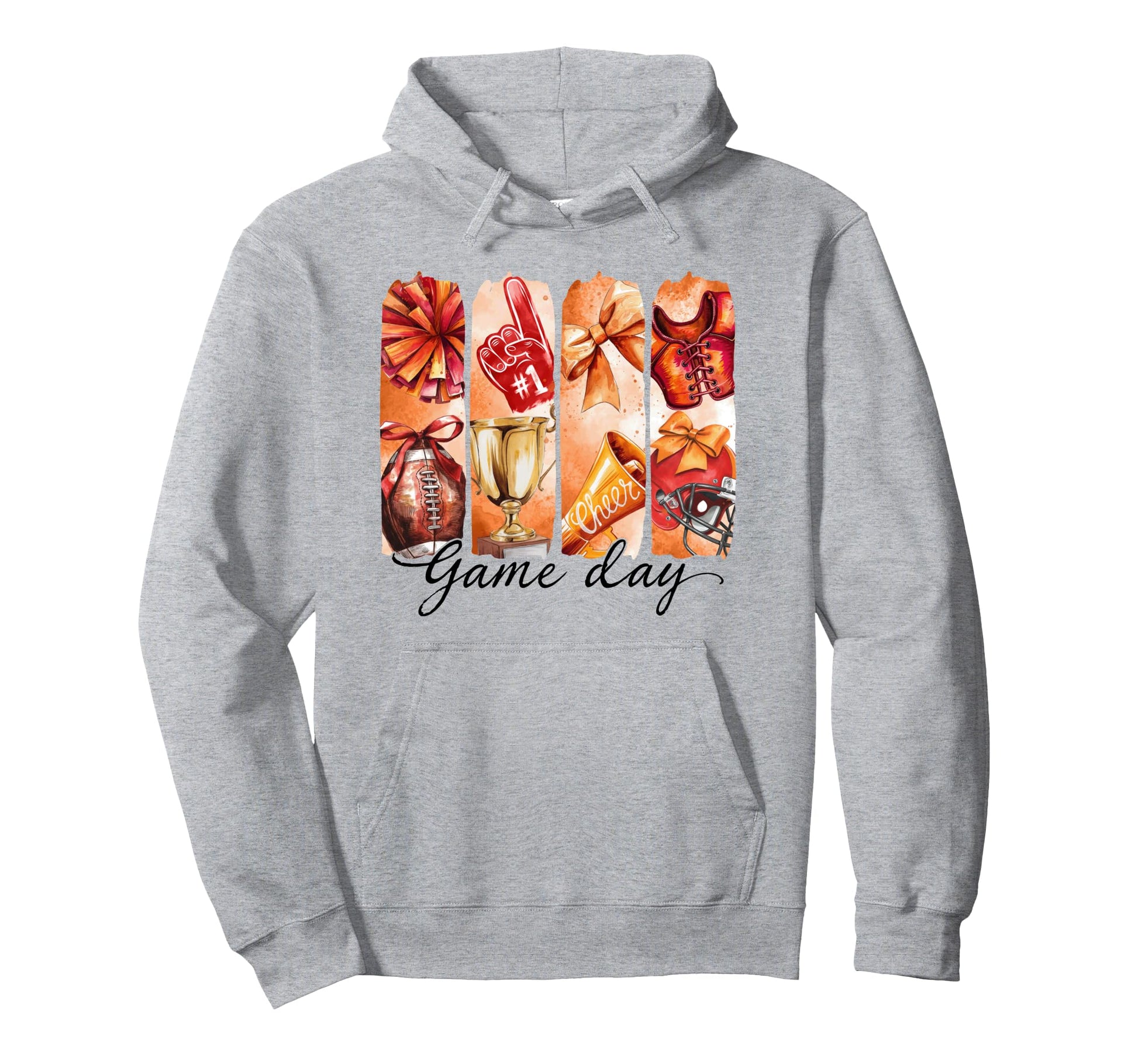Football Cheer Bow Game Days Hoodie - Trendy Graphic for Adults - T-Shirt, Sweatshirt, Hoodie