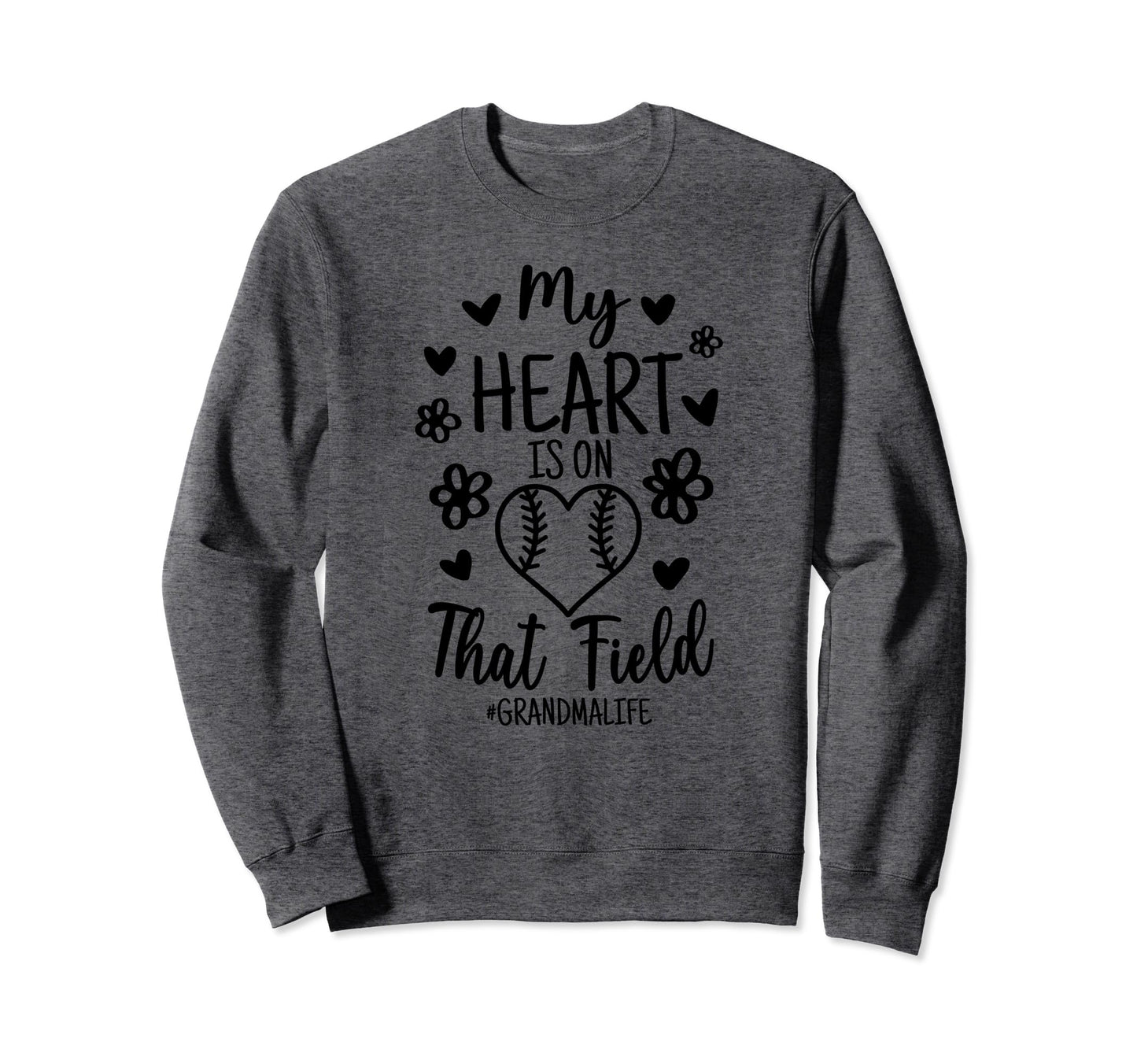 My Heart Is That Field Ballpark Sweatshirt - Minimalist Print Unisex - T-Shirt, Sweatshirt, Hoodie