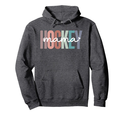 Hockey Mom Mama Hoodie - Graphic Print for Adults - T-Shirt, Sweatshirt, Hoodie
