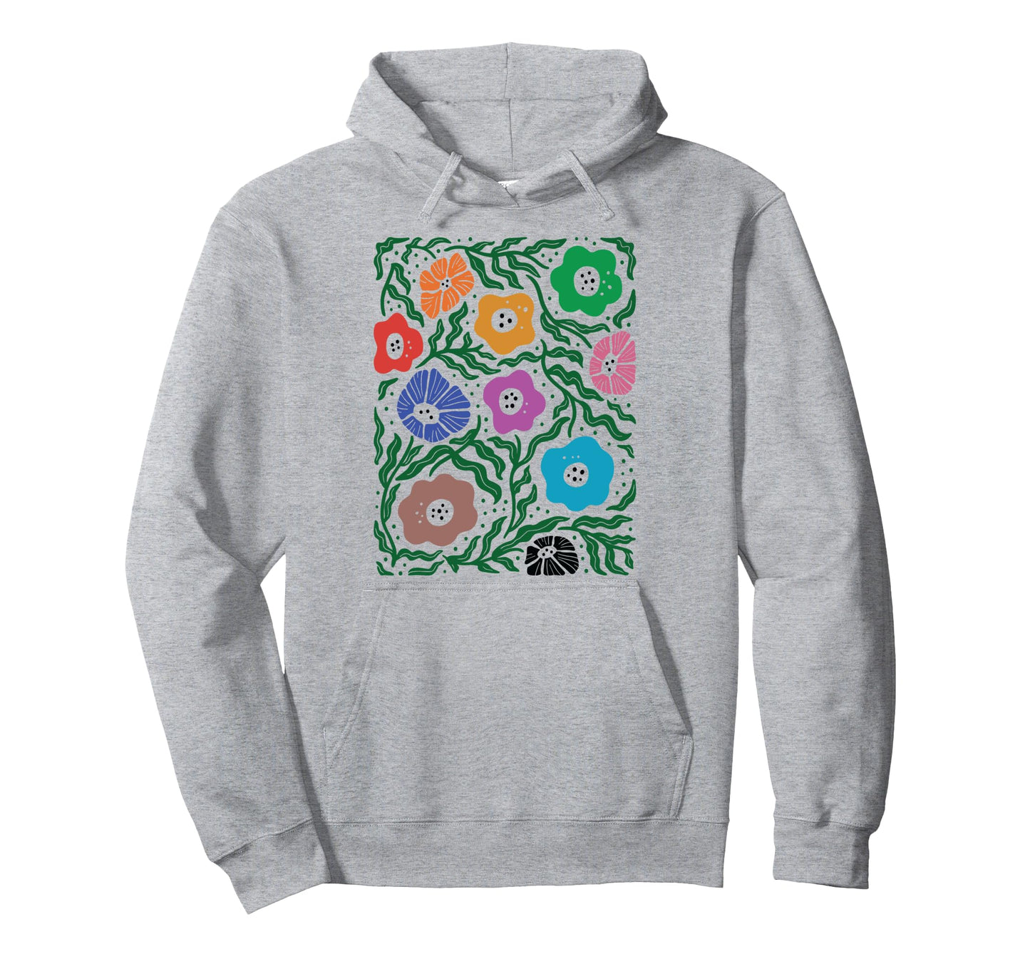 Subtle Pride Wildflower Lgbt Pride Hoodie - Custom Art Print for Adults - T-Shirt, Sweatshirt, Hoodie