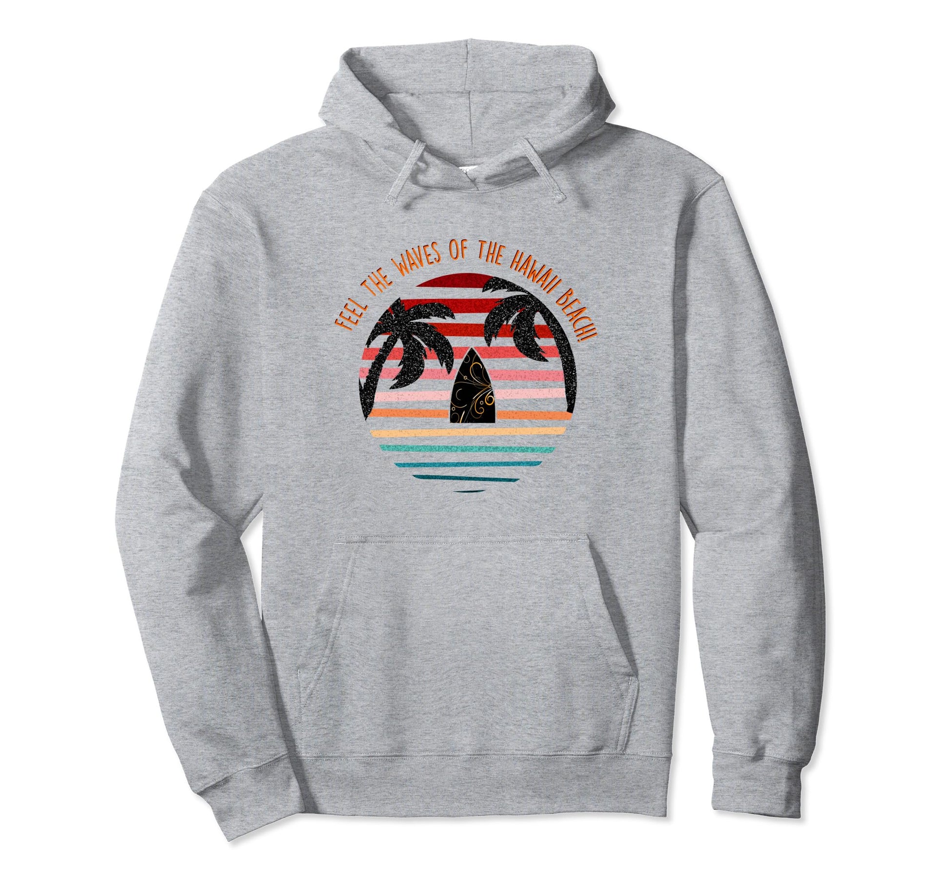 Aloha Spirit Hawaiian Surf Boho Beach Hoodie - Minimalist Print Men Women - T-Shirt, Sweatshirt, Hoodie