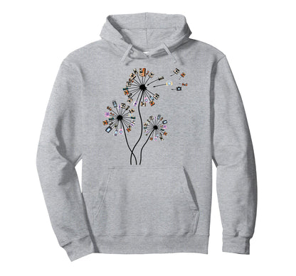 Photographer Camera Dandelion Hoodie - Custom Art Print for Adults - T-Shirt, Sweatshirt, Hoodie