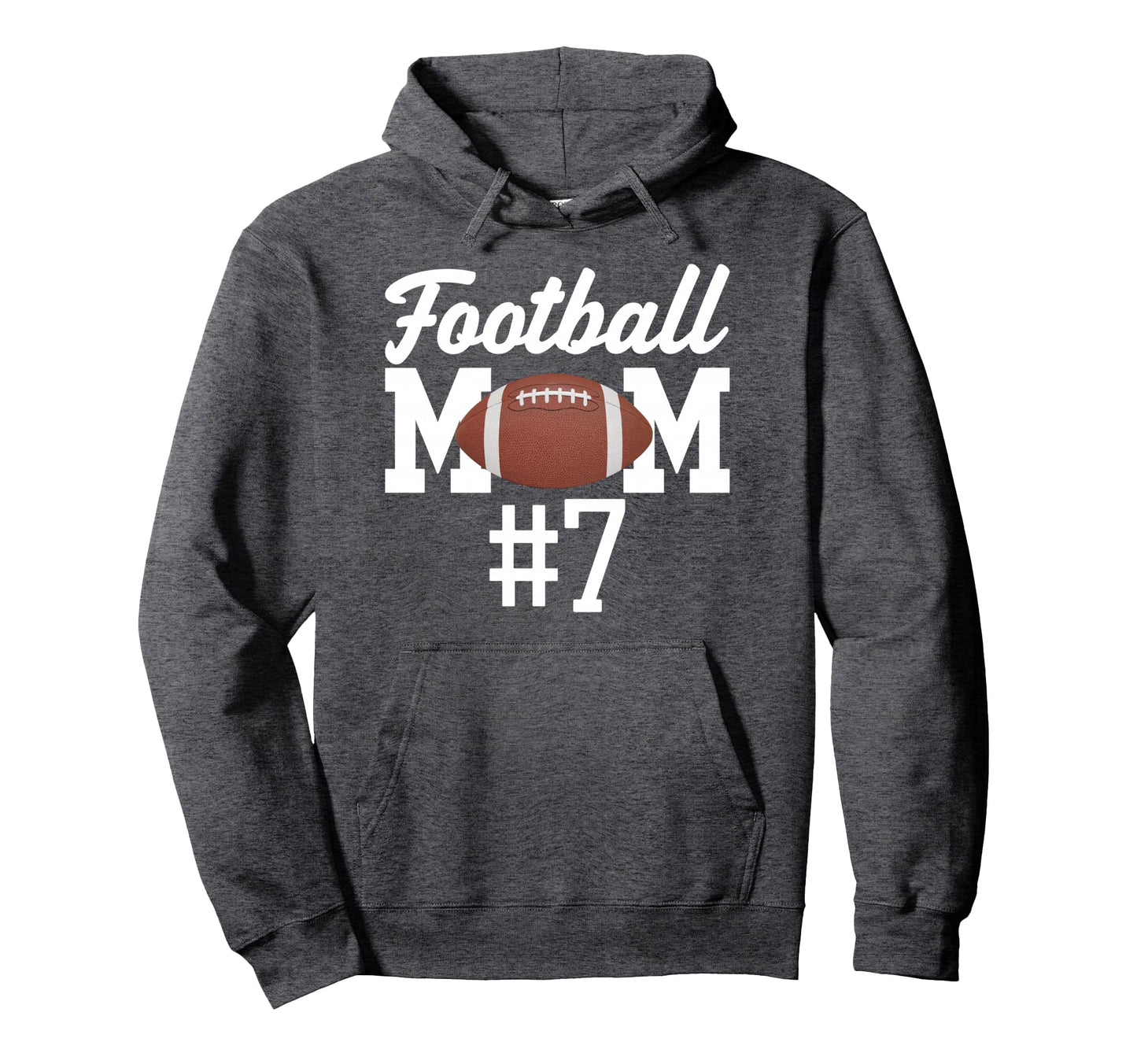 Football Mom 7 Funny Mother Touchdown Hoodie - Minimalist Print Men Women - T-Shirt, Sweatshirt, Hoodie