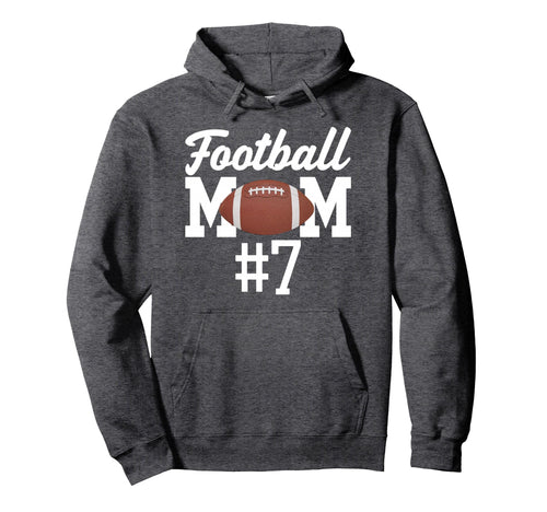 Football Mom 7 Funny Mother Touchdown Hoodie - Minimalist Print Men Women - T-Shirt, Sweatshirt, Hoodie