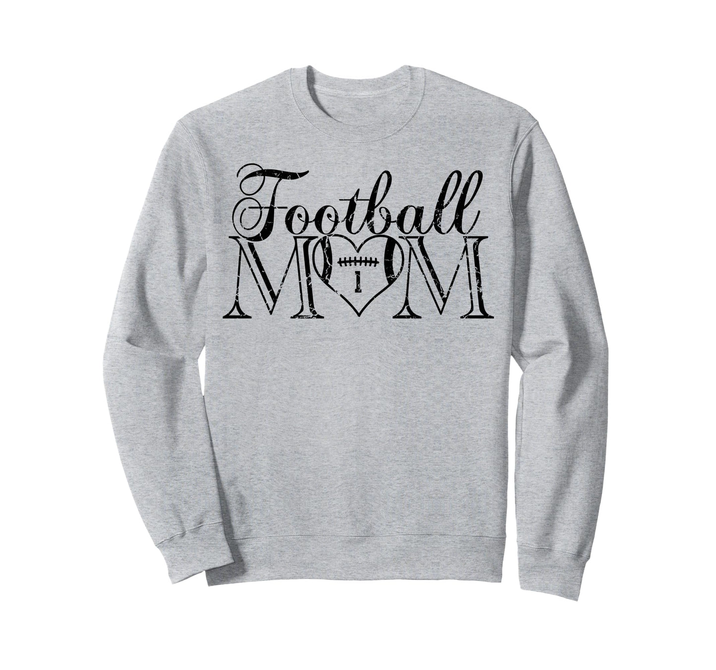 Football Mom Black Number 1 Sweatshirt - Fun Novelty Design for Adults - T-Shirt, Sweatshirt, Hoodie