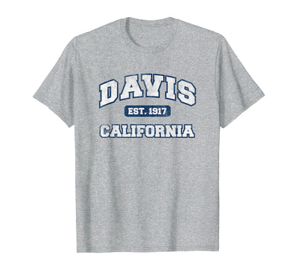 Davis California Varsity T-Shirt - Minimalist Print Unisex - T-Shirt, Sweatshirt, Hoodie