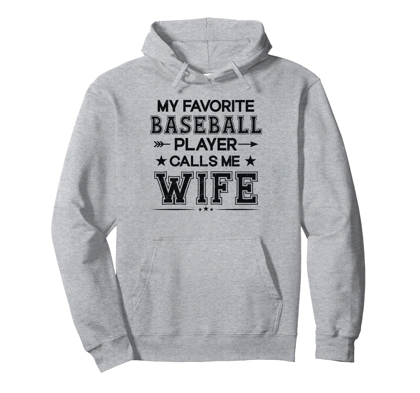 Baseball Wife My Favorite Baseball Hoodie - Aesthetic Graphic for Adults - T-Shirt, Sweatshirt, Hoodie
