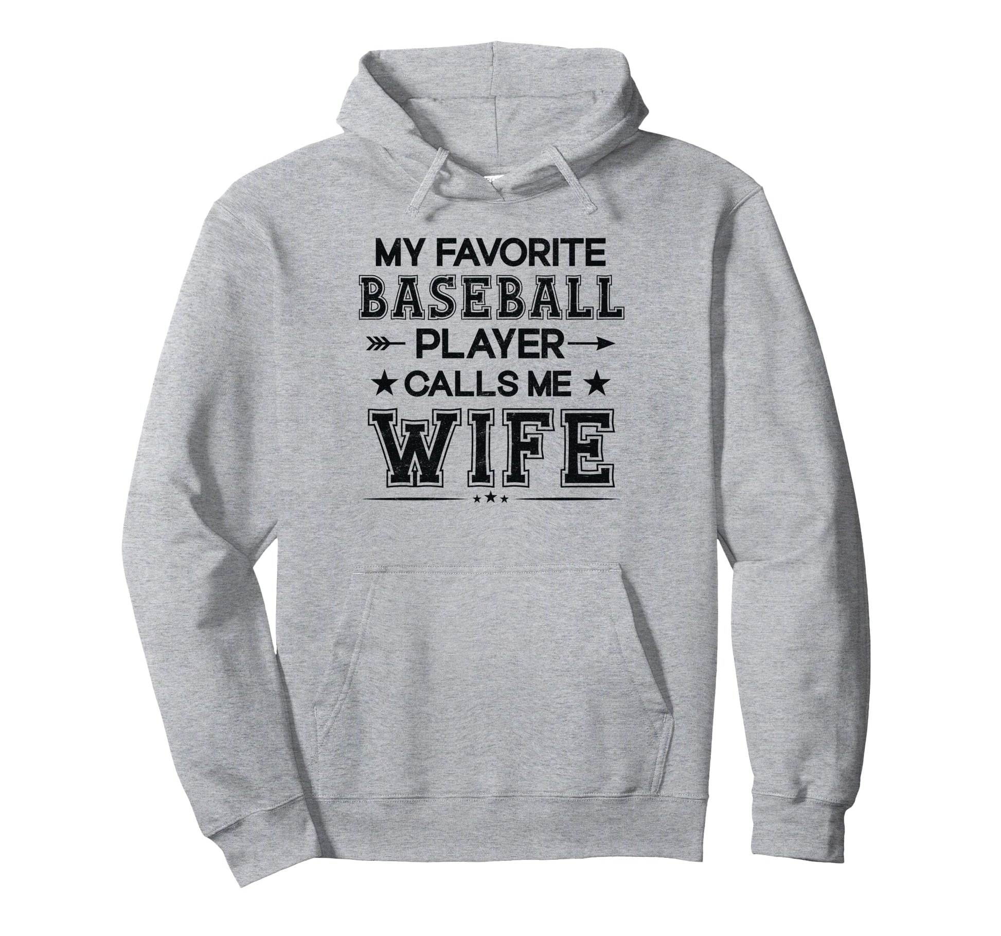 Baseball Wife My Favorite Baseball Hoodie - Aesthetic Graphic for Adults - T-Shirt, Sweatshirt, Hoodie