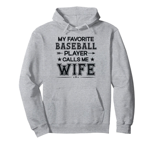 Baseball Wife My Favorite Baseball Hoodie - Aesthetic Graphic for Adults - T-Shirt, Sweatshirt, Hoodie