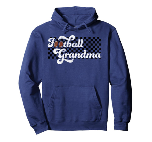 Football Grandma Checkered Game Hoodie - Casual Everyday Wear Unisex - T-Shirt, Sweatshirt, Hoodie