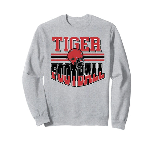 Tiger Football Mom Red Game Day Sweatshirt - Minimalist Print for Adults - T-Shirt, Sweatshirt, Hoodie