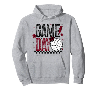 Volleyball Game Day Volleyball Mom Hoodie - Streetwear Style Men Women - T-Shirt, Sweatshirt, Hoodie