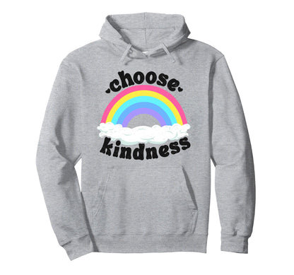 Positive Anti Bullying Rainbow Peace Hoodie - Novelty Apparel for Adults - T-Shirt, Sweatshirt, Hoodie