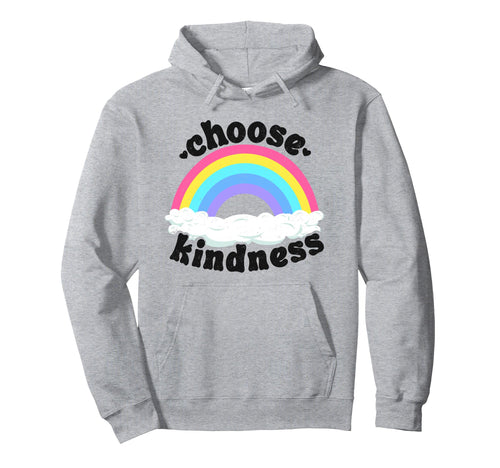 Positive Anti Bullying Rainbow Peace Hoodie - Novelty Apparel for Adults - T-Shirt, Sweatshirt, Hoodie