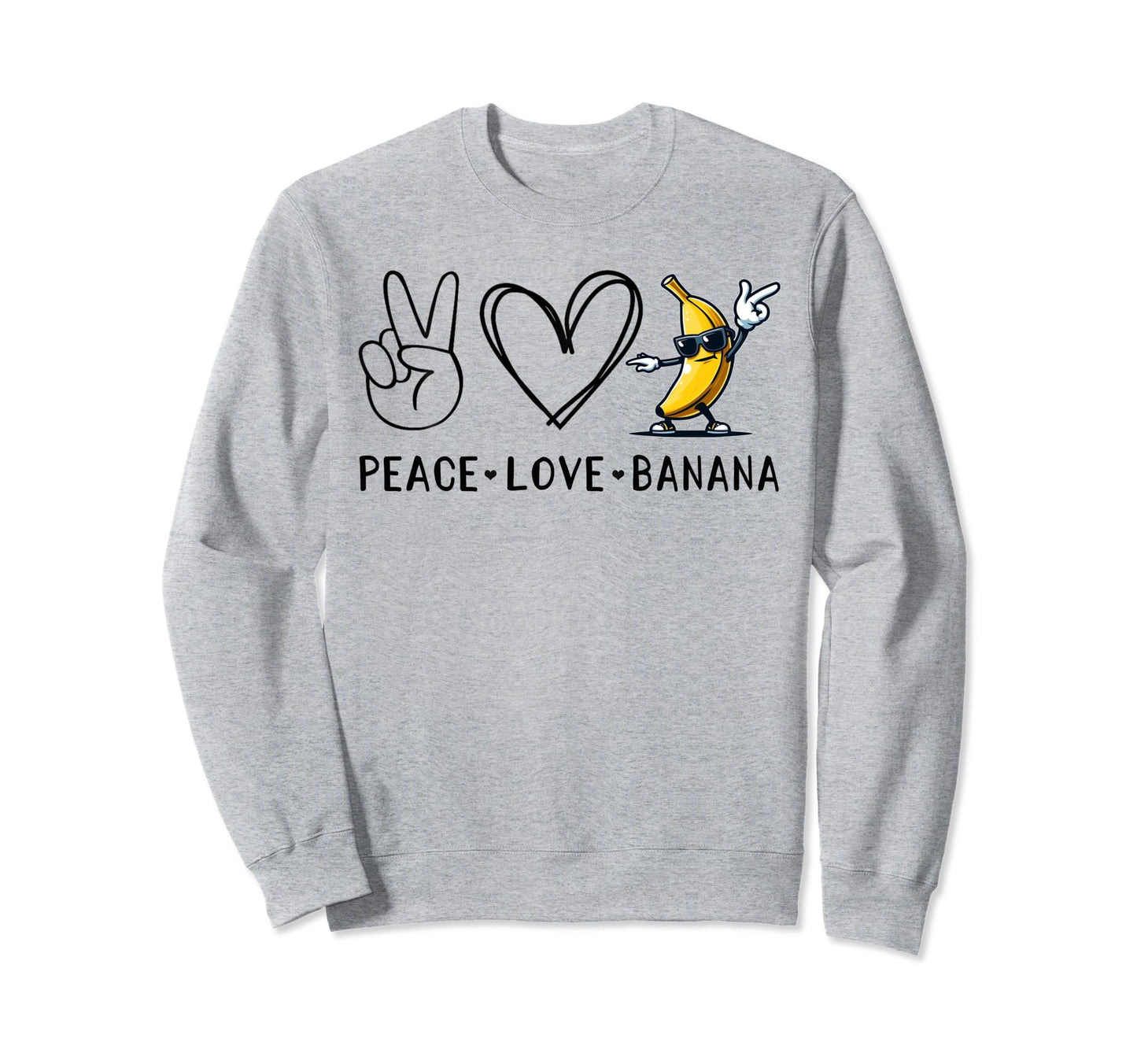 Funny Love Bananas Banana Sweatshirt - Casual Everyday Wear for Adults - T-Shirt, Sweatshirt, Hoodie