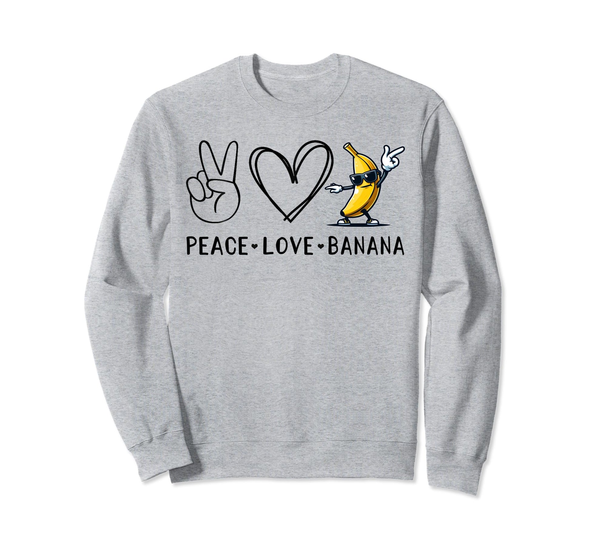 Funny Love Bananas Banana Sweatshirt - Casual Everyday Wear for Adults - T-Shirt, Sweatshirt, Hoodie