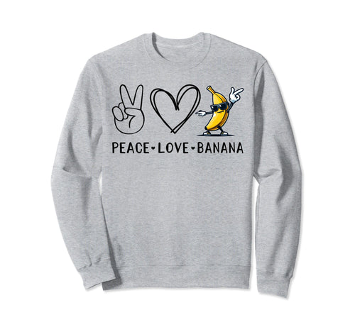 Funny Love Bananas Banana Sweatshirt - Casual Everyday Wear for Adults - T-Shirt, Sweatshirt, Hoodie