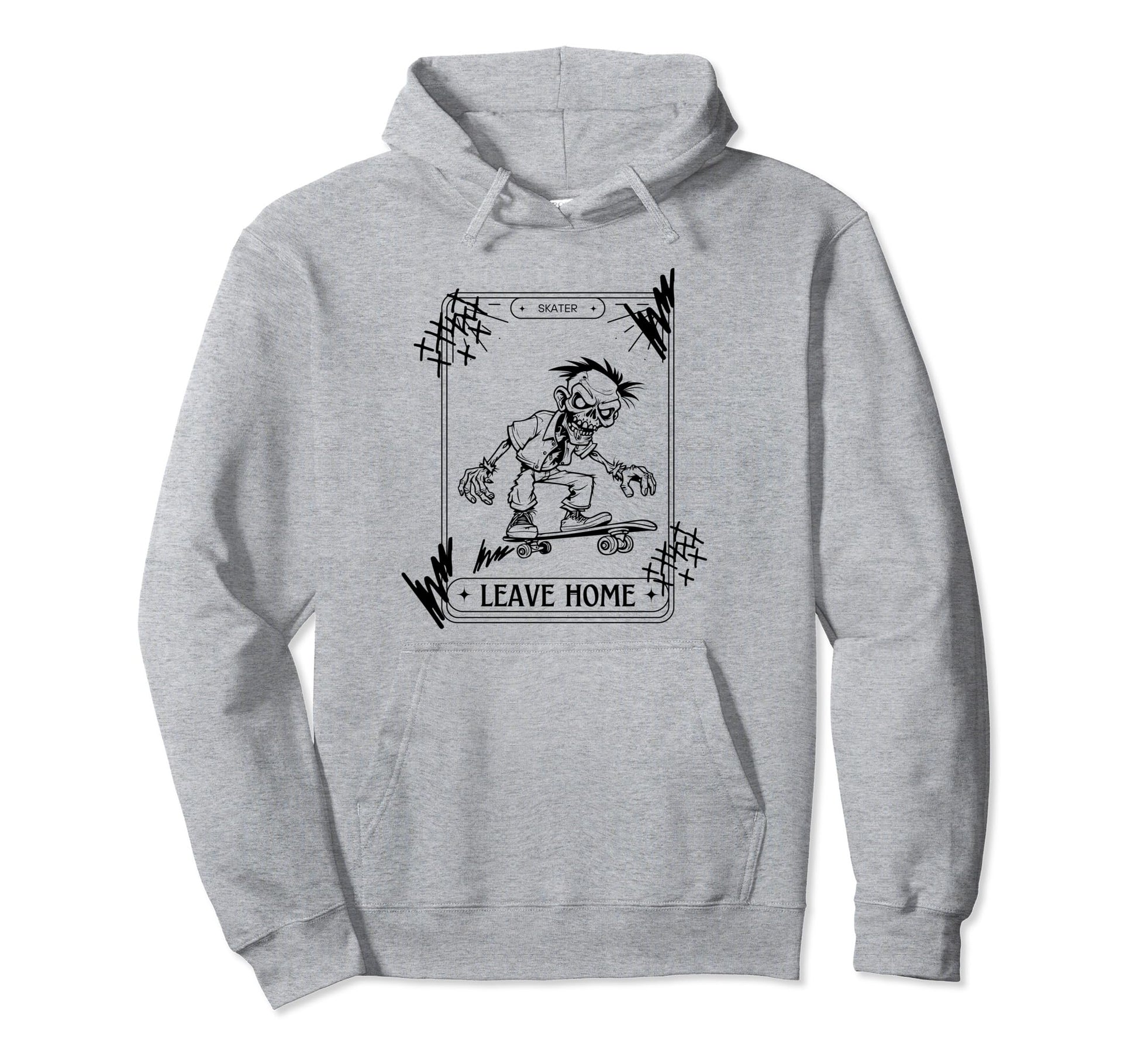 90S Grunge Skateboard Punk Rocker Hoodie - Trendy Graphic Men Women - T-Shirt, Sweatshirt, Hoodie