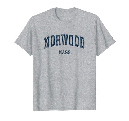 Norwood Massachusetts Ma Varsity T-Shirt - Custom Art Print for Adults - T-Shirt, Sweatshirt, Hoodie