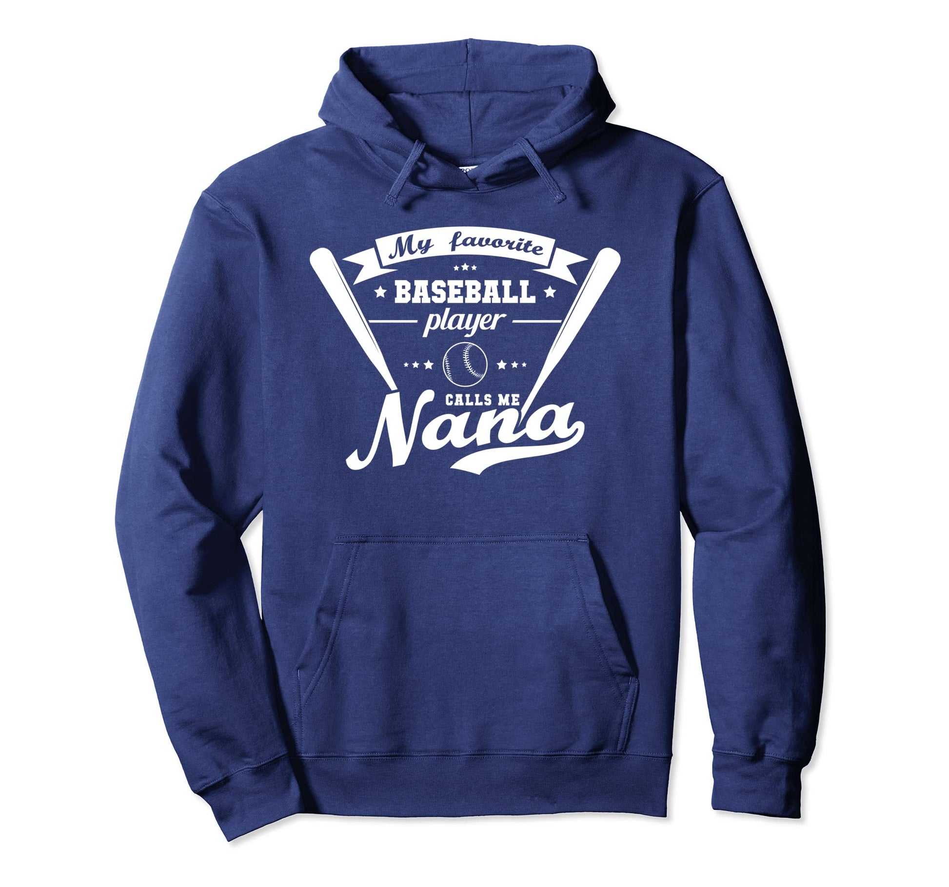 Grandma Gift My Favorite Baseball Hoodie - Fun Novelty Design for Adults - T-Shirt, Sweatshirt, Hoodie