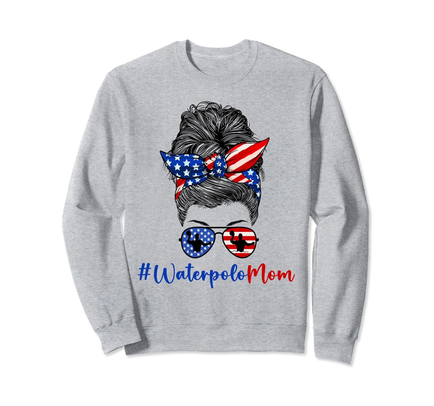 Water Polo Mom Game Day Water Polo Sweatshirt - Custom Art Print Unisex - T-Shirt, Sweatshirt, Hoodie