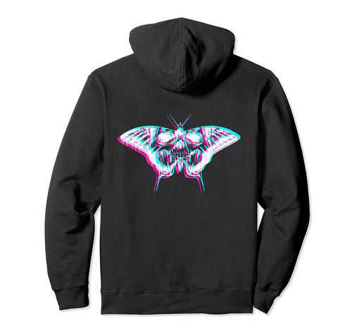 Aesthetic Pastel Goth Butterfly Skull Hoodie - Streetwear Style for Adults - T-Shirt, Sweatshirt, Hoodie
